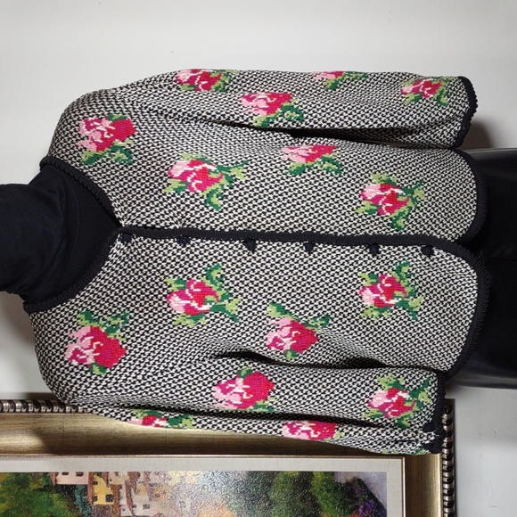 Vintage Cullinane Cotton Cardigan Sweater - Picture 1 of 8